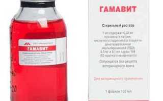 Гамавит для кошек при хпн